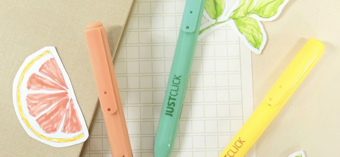 Just Click: Funky, Colorful & Refillable μαρκαδοράκια, στυλό και μολύβια που θα κάνουν τις σημειώσεις σας «αξιο-σημείωτες»