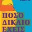 «Πόσο δίκαιο έχεις» από τη Νεφέλη Μεγκ